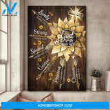 Custom Canvas Butterfly And Sunflower Canvas - God Says You Are Canvas, Jesus Canvas, Butterfly Canvas