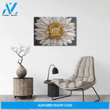 Custom Canvas Daisy God Says You Are With Hummingbird , Wall Art Decor GIft For Family