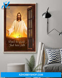 Custom Canvas Don’t Be Afraid - Just Have Faith Jesus Christian Thanksgiving Gift Christmas Gifts 2021