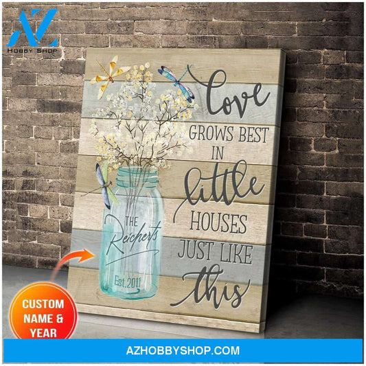 Custom Canvas - Dragonfly - Love Grows Best
