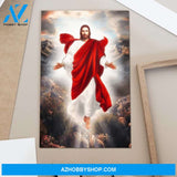 Custom Canvas GJesus Reaching Hands Canvas, Jesus Christian God Wall De´cor Thanksgiving Gift Christmas Gifts 2021