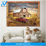 Custom Canvas God Knew My Heart Needed You Vintage Barn and Truck Sign Personalized Canvas Custom Name and Date