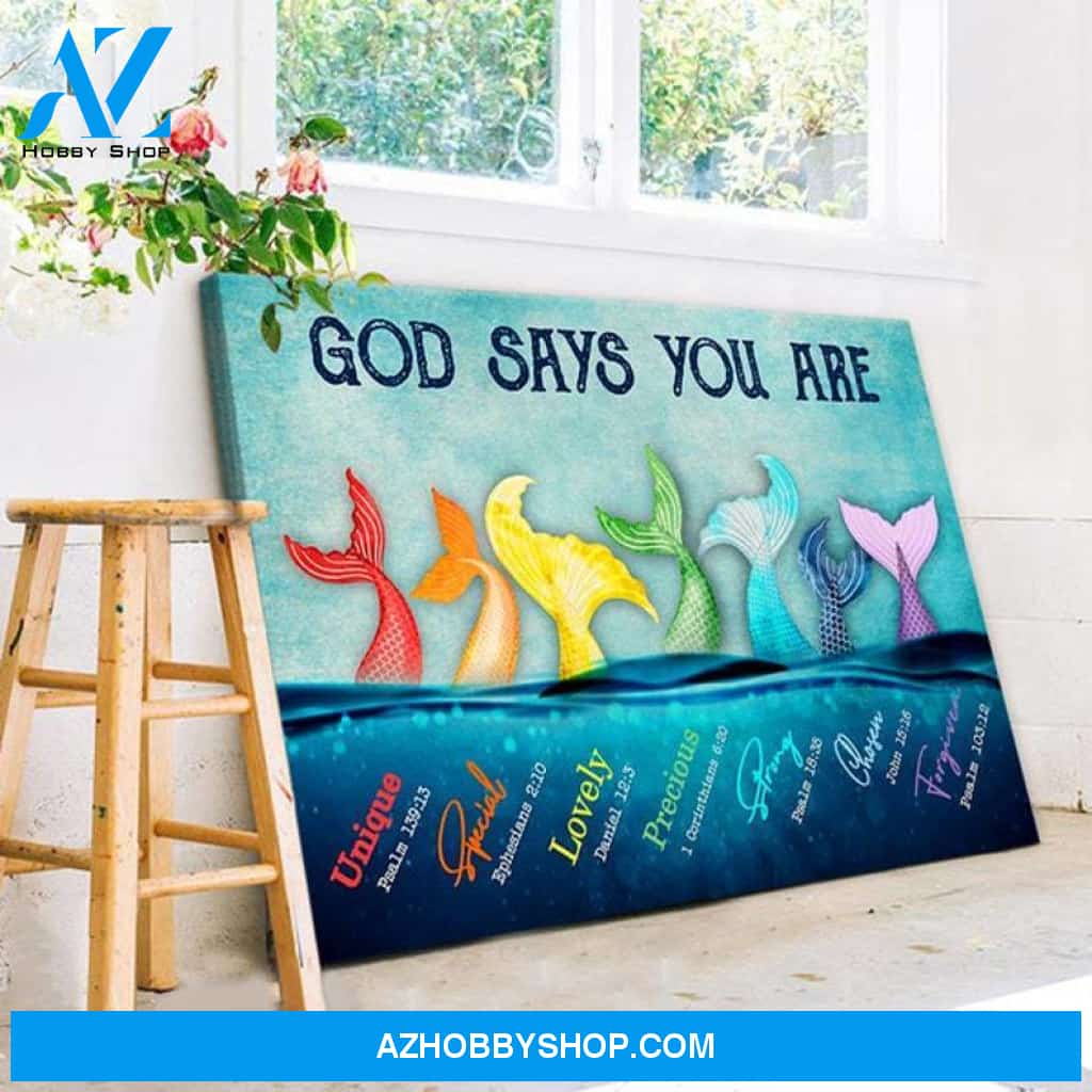 Custom Canvas God Says You Are