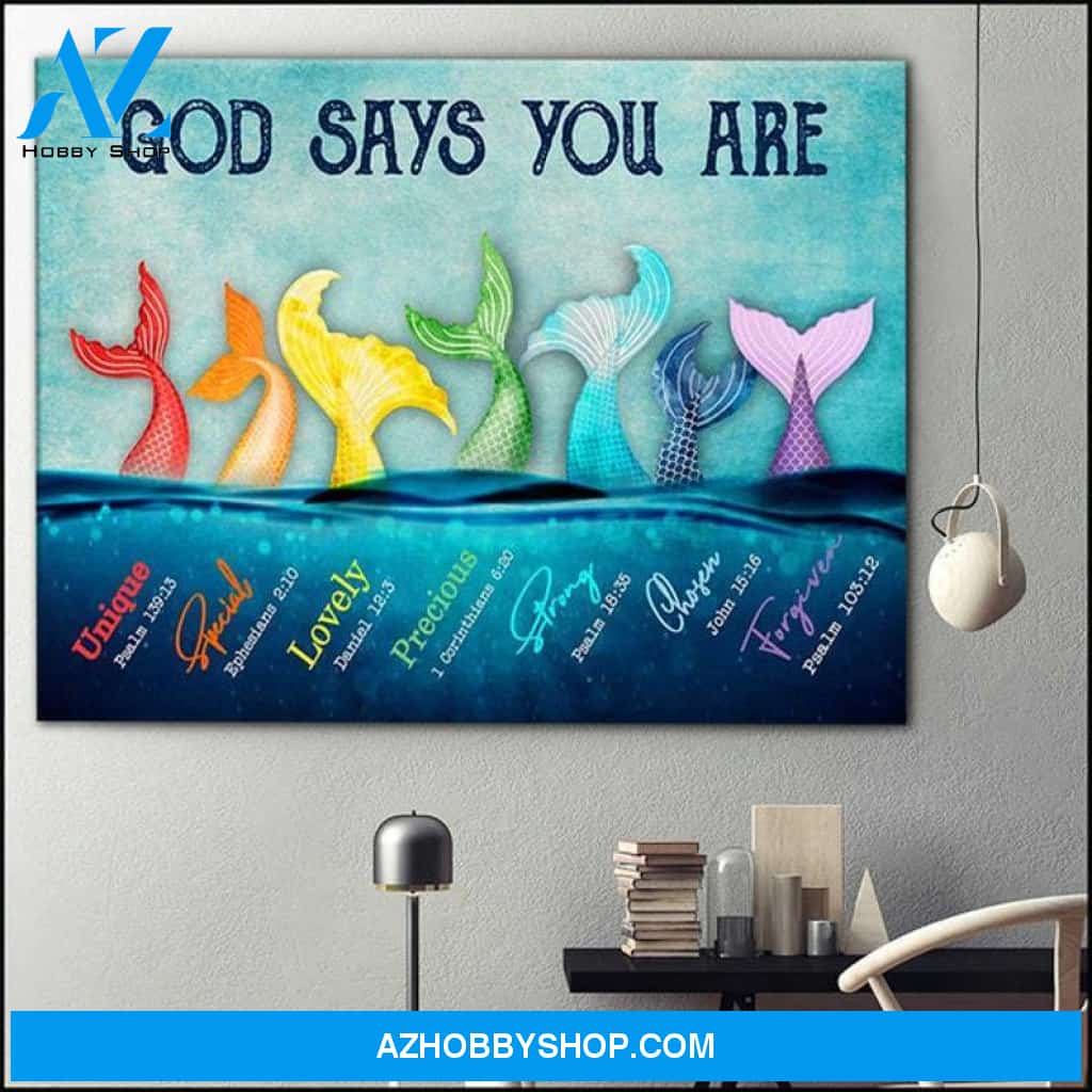 Custom Canvas God Says You Are