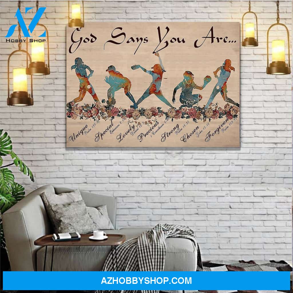 Custom Canvas God Says You Are Canvas Print Wall Art - Matte Canvas