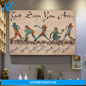 Custom Canvas God Says You Are Canvas Print Wall Art - Matte Canvas