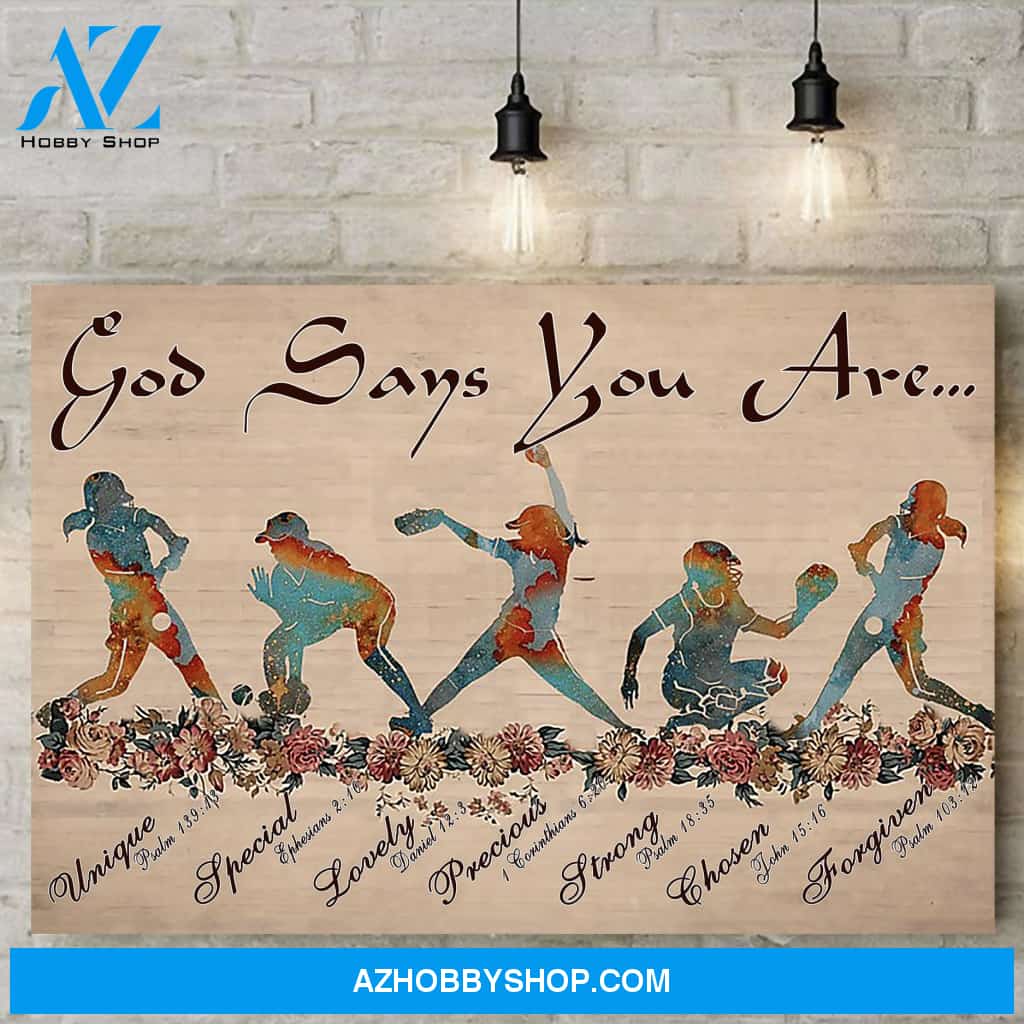Custom Canvas God Says You Are Canvas Print Wall Art - Matte Canvas