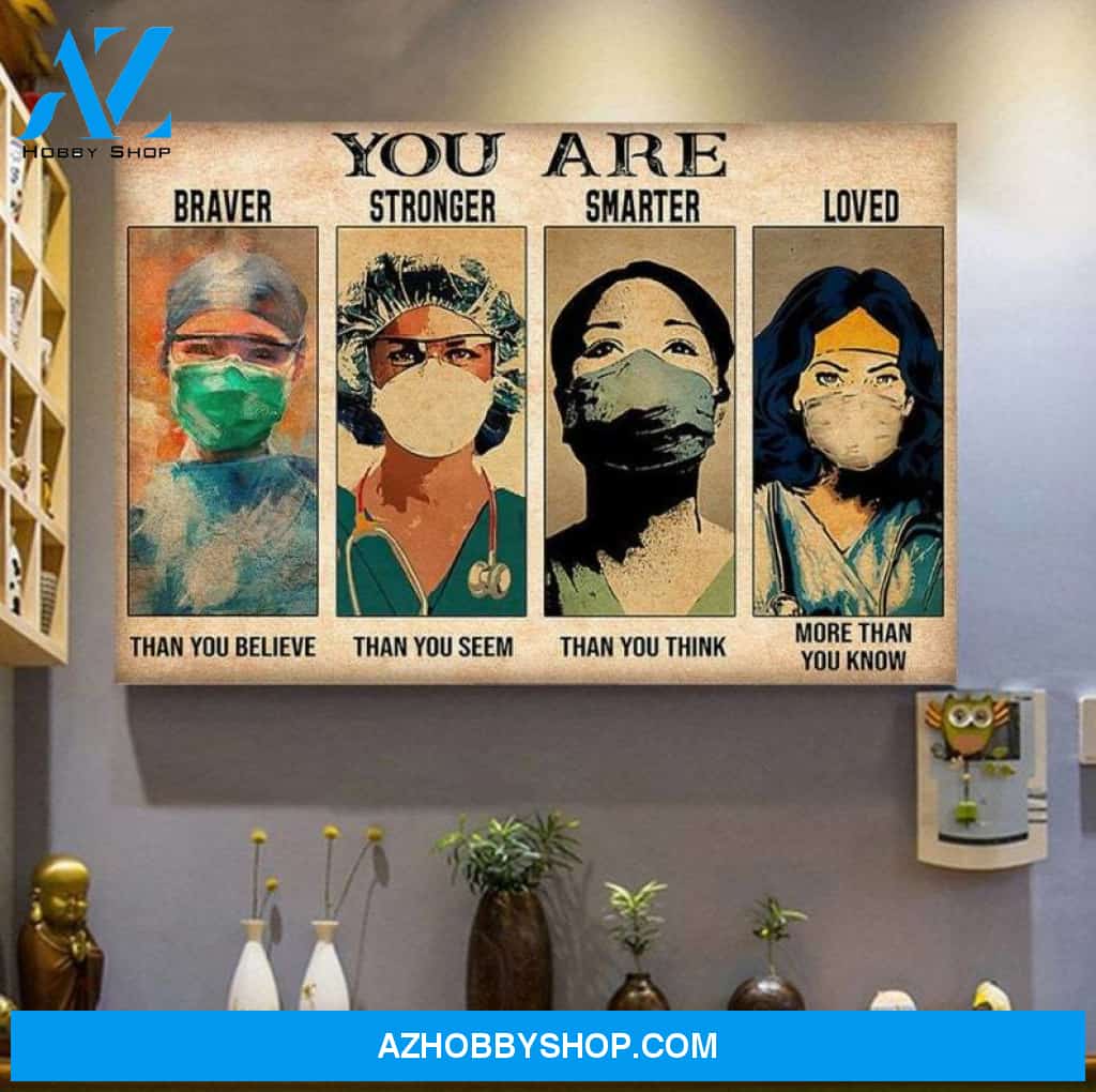 Custom Canvas Healthcare Worker strong Canvas, Special gift for nurse