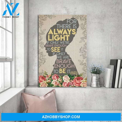Custom Canvas Hill We Climb Vertical Poster, Amanda Gorman, Motivational Wall Art