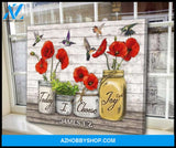 Custom Canvas Hummingbird Wall Art Today I Choose Joy James