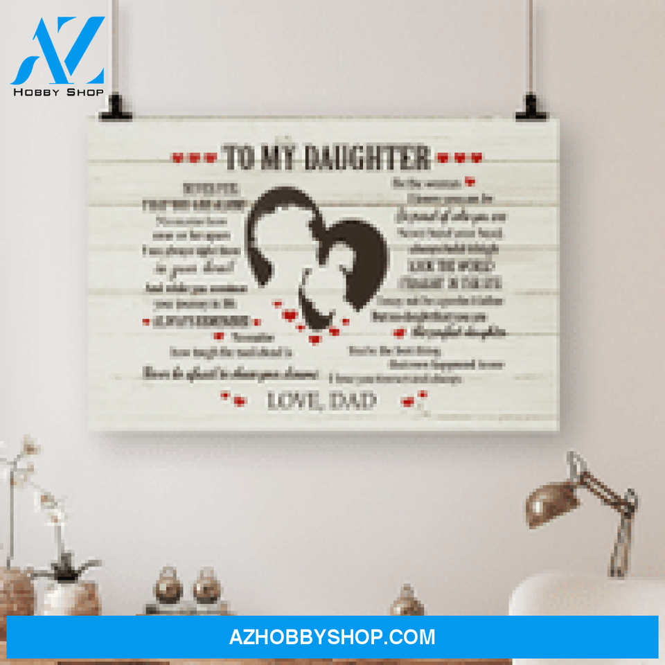 Custom Canvas I Love You Forever And Always - Gift For Daughter From Dad Hot Christmas Gifts 2021