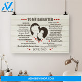 Custom Canvas I Love You Forever And Always - Gift For Daughter From Dad Hot Christmas Gifts 2021
