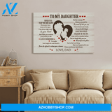 Custom Canvas I Love You Forever And Always - Gift For Daughter From Dad Hot Christmas Gifts 2021