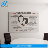 Custom Canvas I Love You Forever And Always - Gift For Daughter From Dad Hot Christmas Gifts 2021