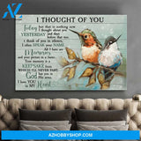 Custom Canvas I Thought Of You Today Anniversary Birthday Christmas Housewarming Gift, Hot Christmas Gifts 2021