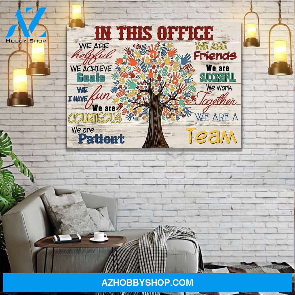 Custom Canvas In This Office Canvas Print Wall Art - Matte Canvas