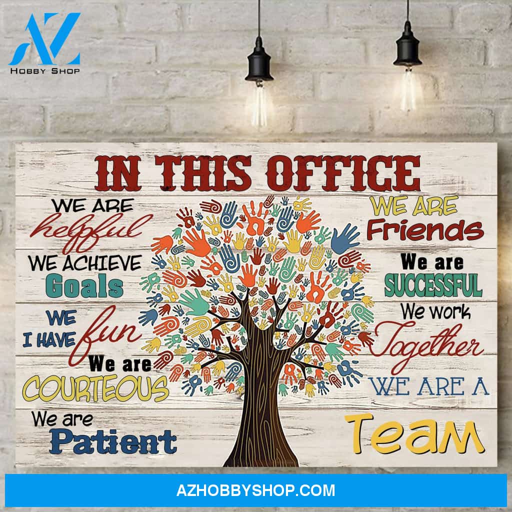 Custom Canvas In This Office Canvas Print Wall Art - Matte Canvas