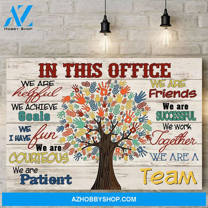 Custom Canvas In This Office Canvas Print Wall Art - Matte Canvas