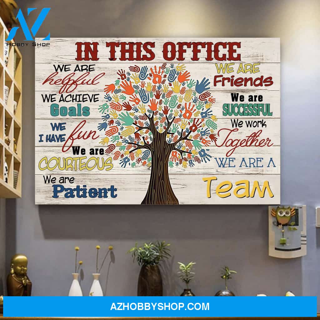 Custom Canvas In This Office Canvas Print Wall Art - Matte Canvas