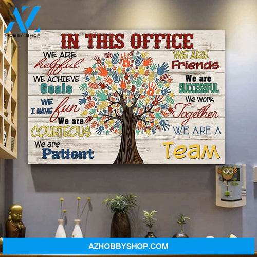 Custom Canvas In This Office Canvas Print Wall Art - Matte Canvas