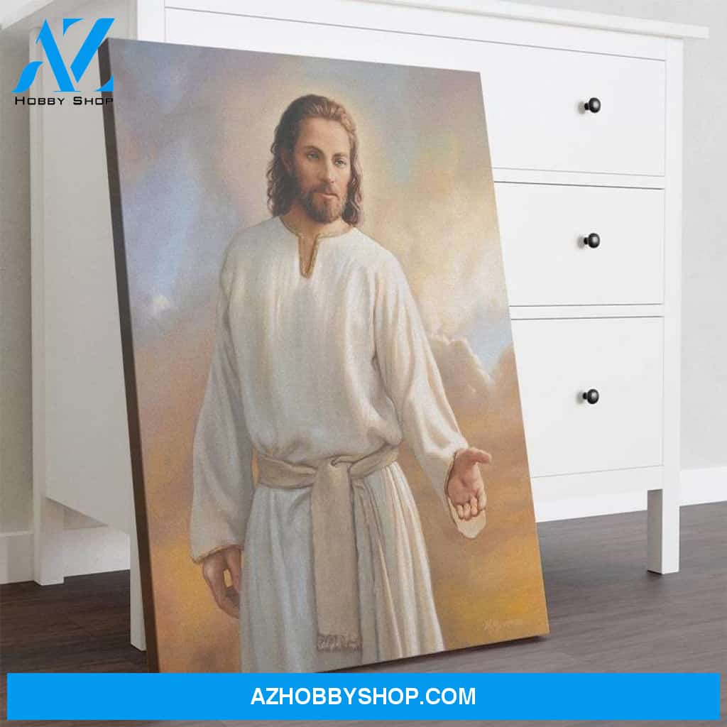 Custom Canvas Jesus and Faith Canvas, God Bless Don't Be Afraid, Just Have Faith, Jesus Canvas Wall Art