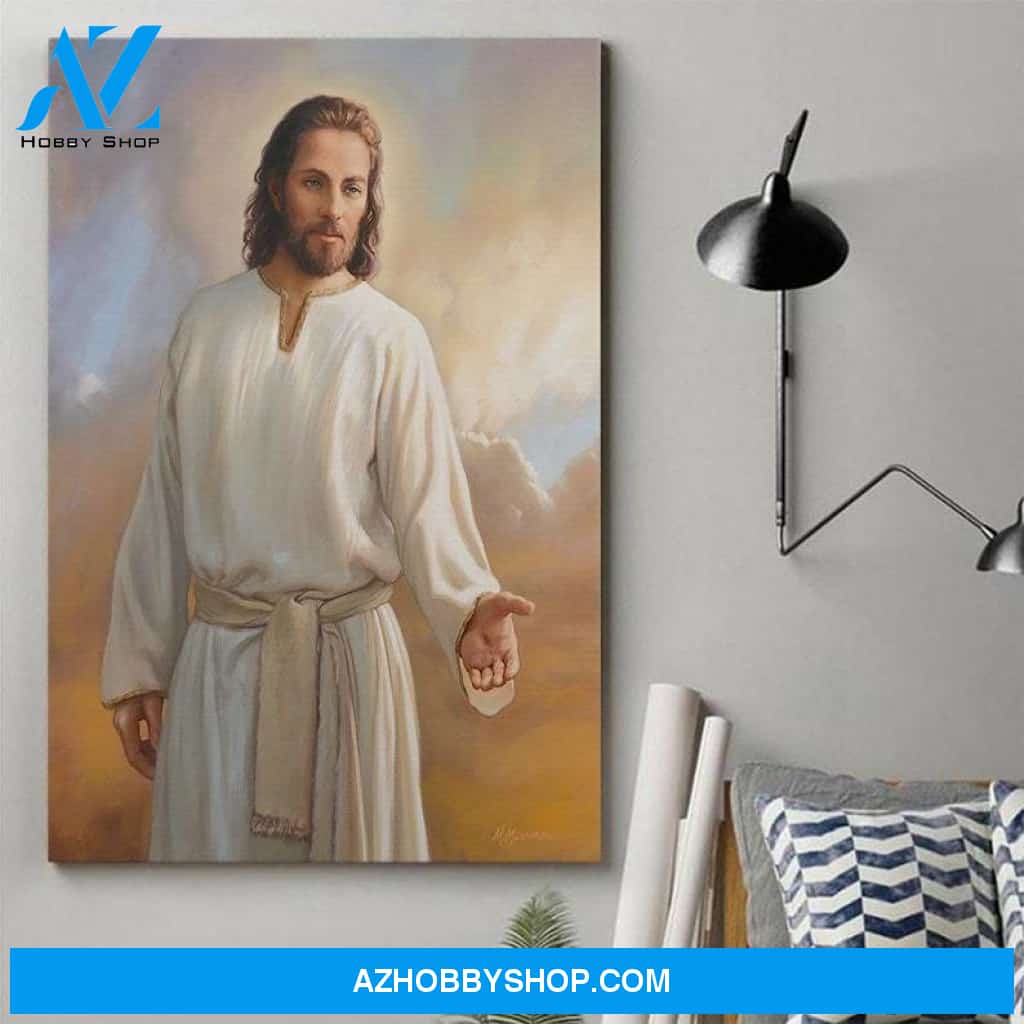 Custom Canvas Jesus and Faith Canvas, God Bless Don't Be Afraid, Just Have Faith, Jesus Canvas Wall Art