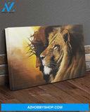 Custom Canvas Jesus And Lion Canvas