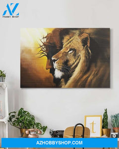 Custom Canvas Jesus And Lion Canvas