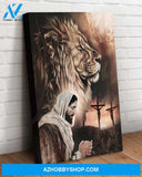 Custom Canvas Jesus And Lion God Jesus Thanksgiving Gift Christmas Gifts 2021