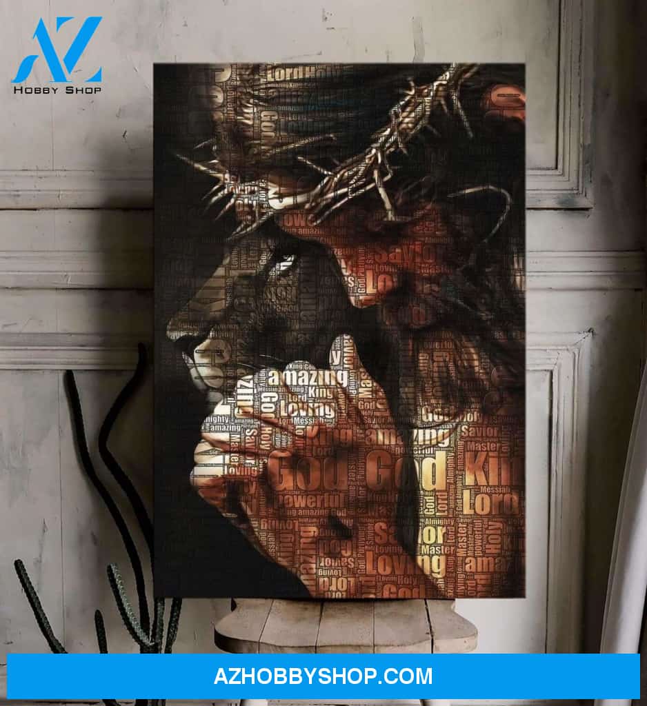 Custom Canvas Jesus And Lion _ Pray And Believe Canvas