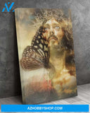 Custom Canvas Jesus & Butterfly Vertical Poster, Canvas