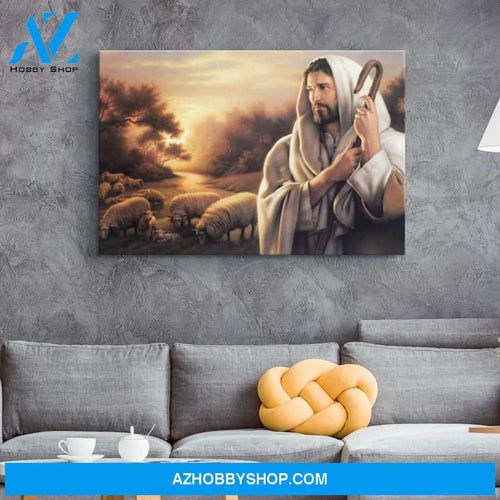Custom Canvas Jesus Christ The Good Shepherd Painting