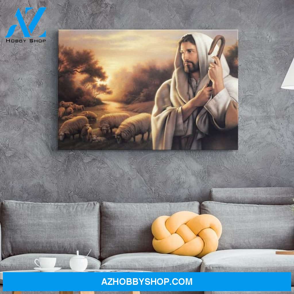 Custom Canvas Jesus Christ The Good Shepherd Painting