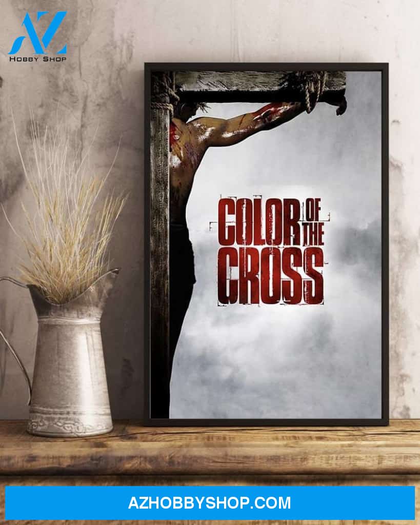 Custom Canvas Jesus Color Of The Cross, Jesus Cross, Jesus Canvas