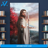 Custom Canvas Jesus Follow Me, Jesus Give Me Your Hand Jesus God Wall Decor Thanksgiving Gift Christmas Gifts 2021