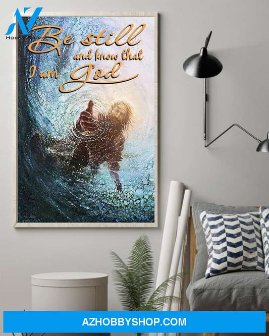Custom Canvas Jesus Give Me Your Hand Water Ocean