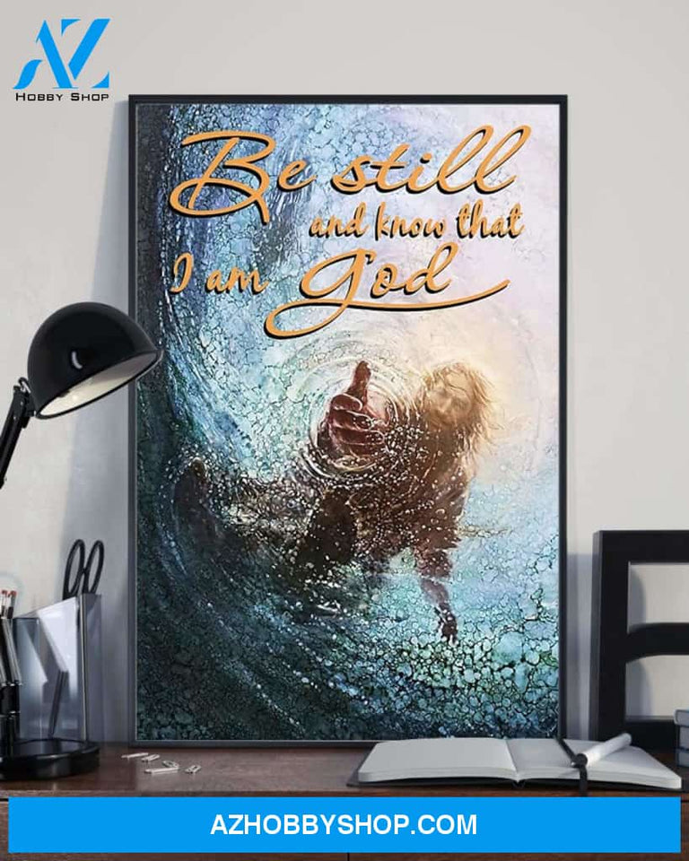 Custom Canvas Jesus Give Me Your Hand Water Ocean