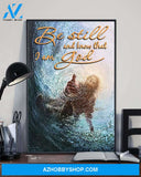 Custom Canvas Jesus Give Me Your Hand Water Ocean