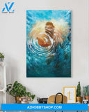 Custom Canvas Jesus Give Me Your Hand Water Ocean Wall Art, Thanksgiving Gift Christmas Gifts 2021