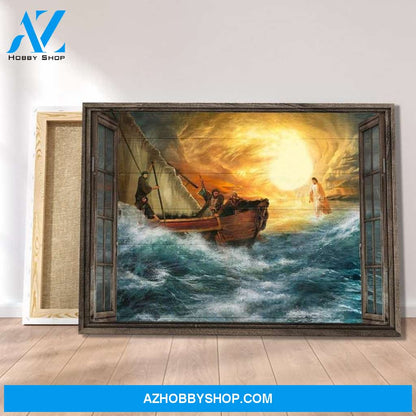Custom Canvas Jesus, Guides Us Through Storm