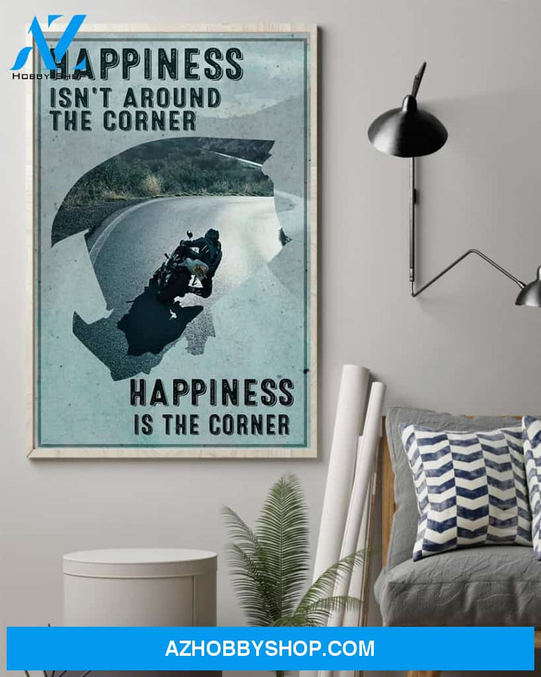 Custom Canvas Jesus - Happiness Is Not Around The Corner - Happiness Is The Corner Thanksgiving Gift Christmas Gifts 2021