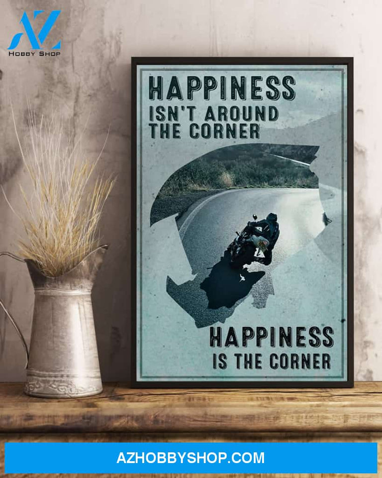 Custom Canvas Jesus - Happiness Is Not Around The Corner - Happiness Is The Corner Thanksgiving Gift Christmas Gifts 2021