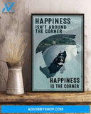 Custom Canvas Jesus - Happiness Is Not Around The Corner - Happiness Is The Corner Thanksgiving Gift Christmas Gifts 2021
