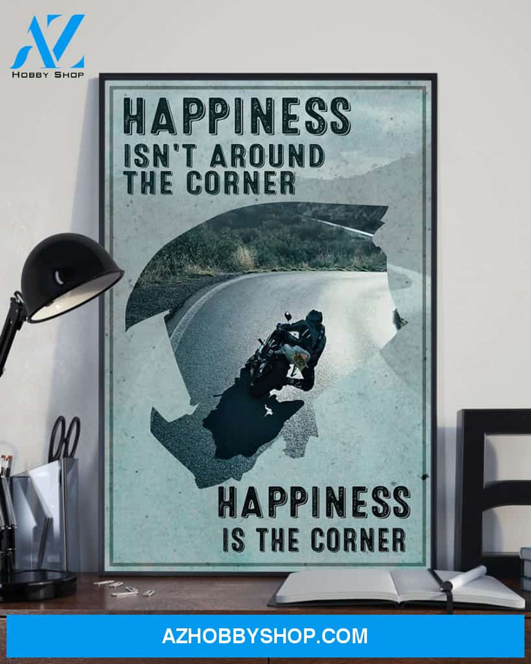 Custom Canvas Jesus - Happiness Is Not Around The Corner - Happiness Is The Corner Thanksgiving Gift Christmas Gifts 2021