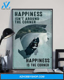 Custom Canvas Jesus - Happiness Is Not Around The Corner - Happiness Is The Corner Thanksgiving Gift Christmas Gifts 2021