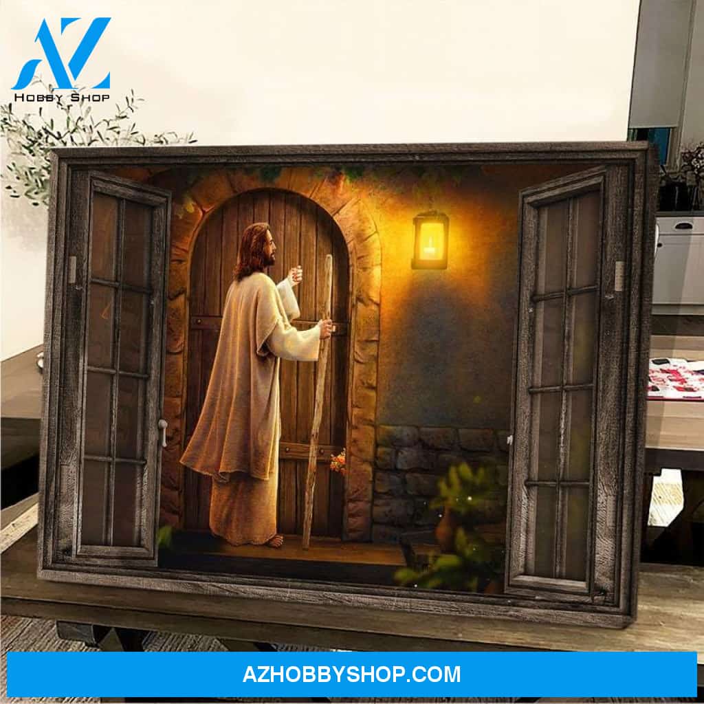 Custom Canvas Jesus knocks the door, Canvas Home