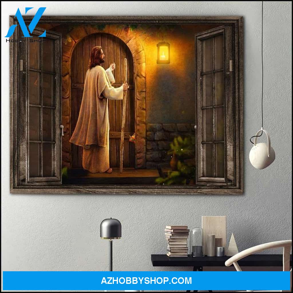 Custom Canvas Jesus knocks the door, Canvas Home