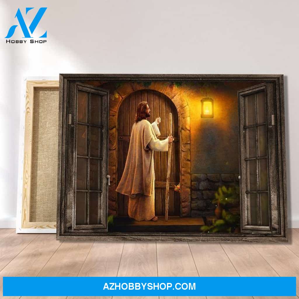 Custom Canvas Jesus knocks the door, Canvas Home