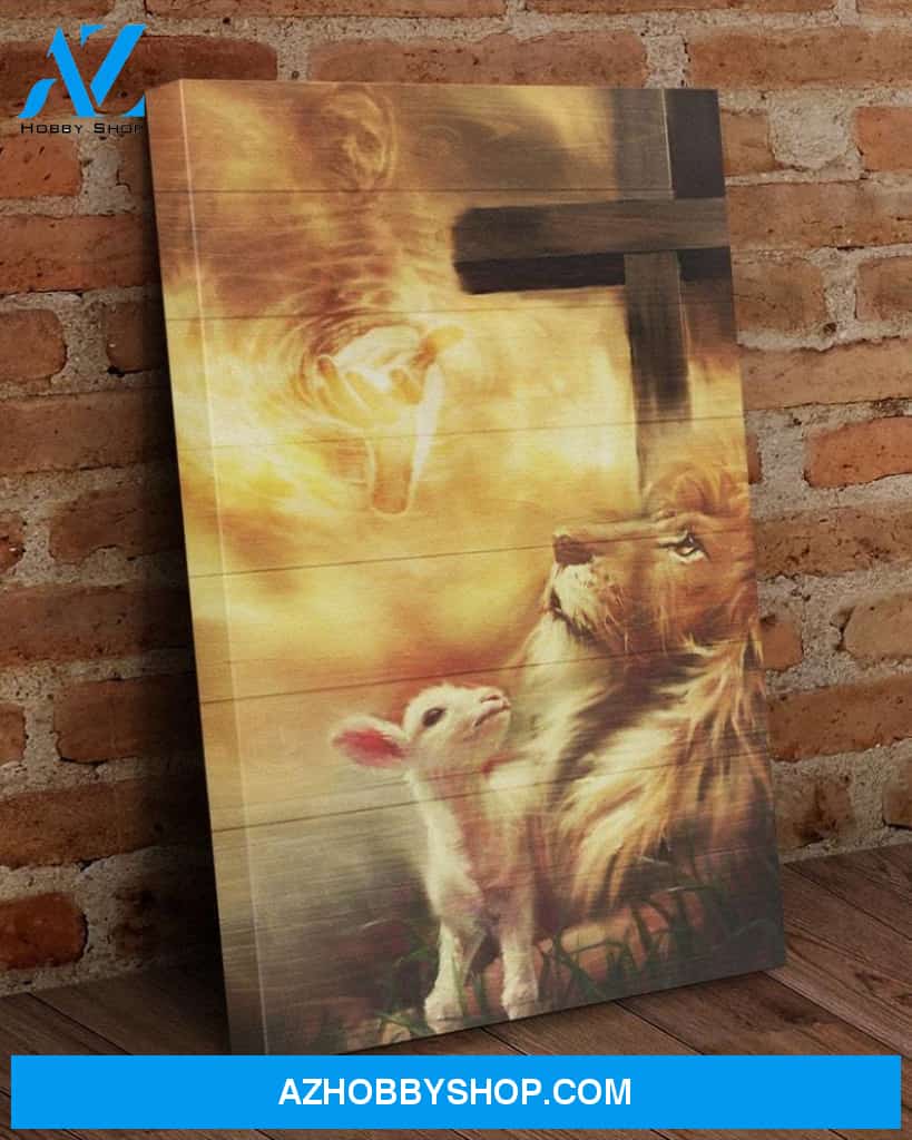 Custom Canvas Jesus - Lion - Lamb Canvas