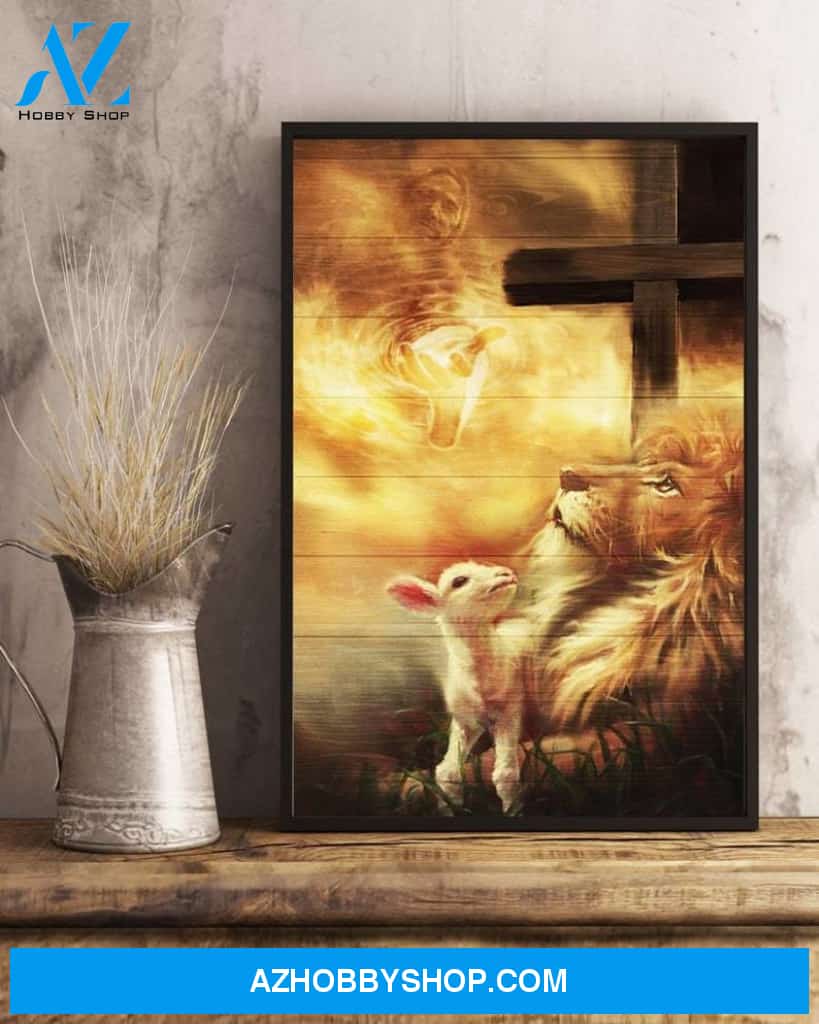 Custom Canvas Jesus - Lion - Lamb Canvas